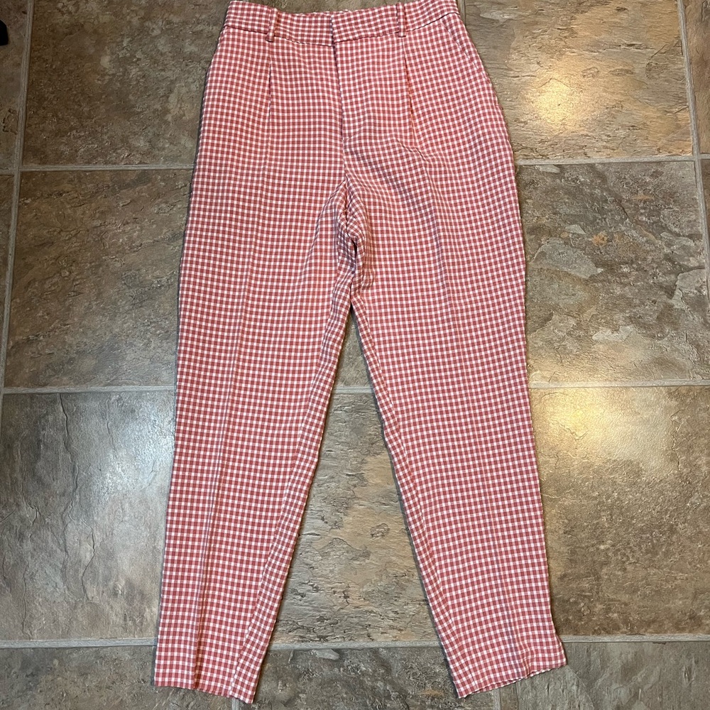 Zara Gingham Pants
